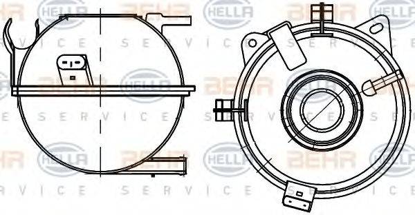 BEHR HELLA SERVICE 8MA376705351 Компенсаційний бак, охолоджуюча рідина