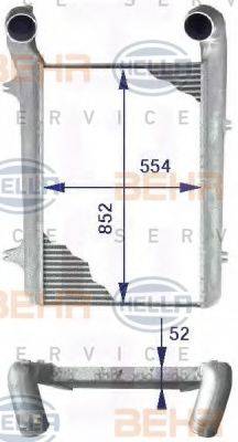 BEHR HELLA SERVICE 8ML376723771 Інтеркулер