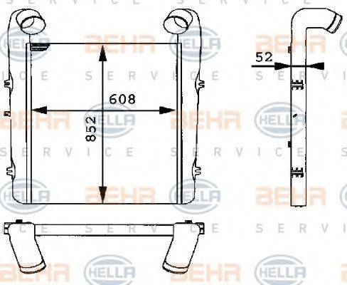 BEHR HELLA SERVICE 8ML376724001 Інтеркулер