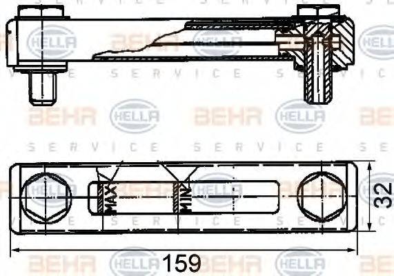 BEHR HELLA SERVICE 8MY376742571 Датчик рівня, датчик рівня антифризу