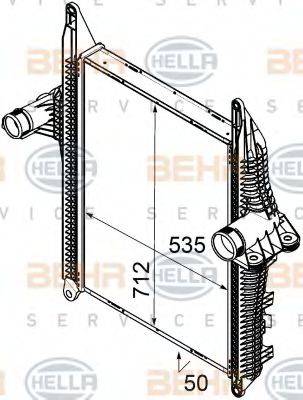 BEHR HELLA SERVICE 8ML376746291 Інтеркулер