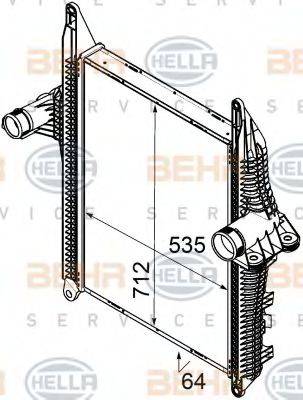 BEHR HELLA SERVICE 8ML376746301 Інтеркулер