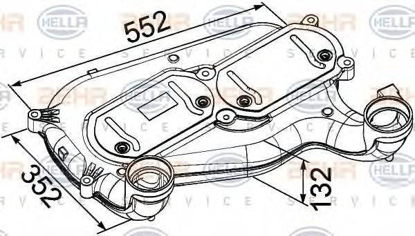 BEHR HELLA SERVICE 8ML376756001 Інтеркулер