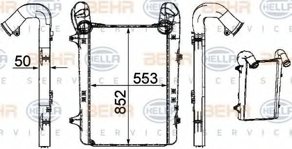 BEHR HELLA SERVICE 8ML376756101 Інтеркулер