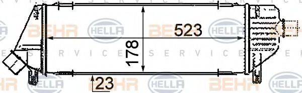 BEHR HELLA SERVICE 8ML376760671 Інтеркулер