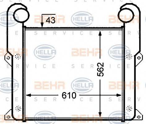 BEHR HELLA SERVICE 8ML376776671 Інтеркулер