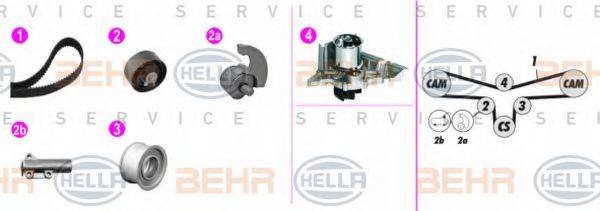 BEHR HELLA SERVICE 8MP376816851 Водяний насос + комплект зубчастого ременя