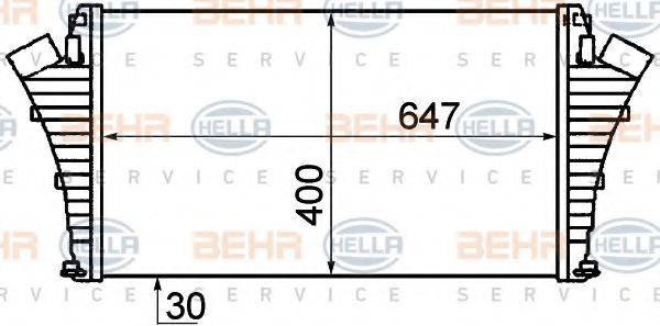 BEHR HELLA SERVICE 8ML376899151 Інтеркулер