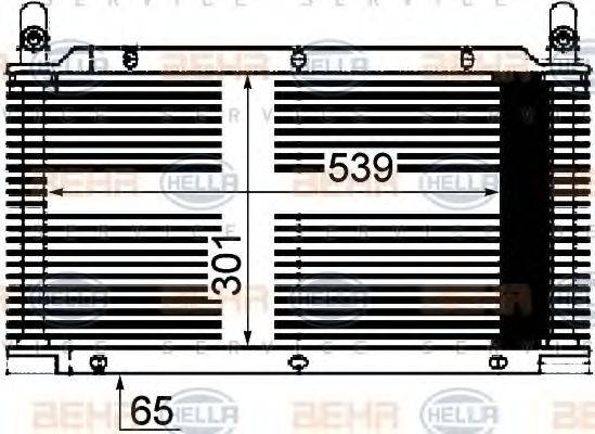 BEHR HELLA SERVICE 8MO376901011 масляний радіатор, моторне масло