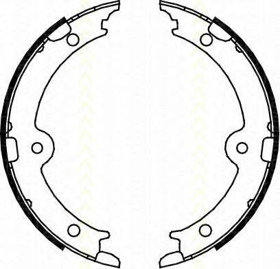 TRISCAN 810013045 Комплект гальмівних колодок, стоянкова гальмівна система