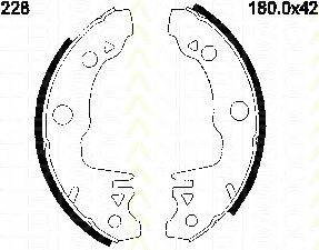 TRISCAN 810016518 Комплект гальмівних колодок