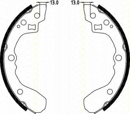 TRISCAN 810018001 Комплект гальмівних колодок; Комплект гальмівних колодок, стоянкова гальмівна система