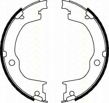 TRISCAN 810024003 Комплект гальмівних колодок, стоянкова гальмівна система