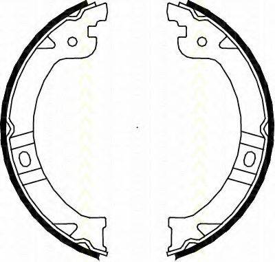 TRISCAN 810080015 Комплект гальмівних колодок, стоянкова гальмівна система
