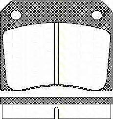 TRISCAN 811010011 Комплект гальмівних колодок, дискове гальмо