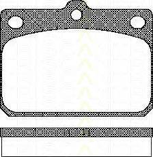TRISCAN 811010027 Комплект гальмівних колодок, дискове гальмо