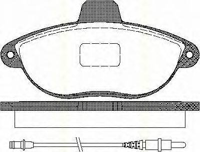 TRISCAN 811010501 Комплект гальмівних колодок, дискове гальмо