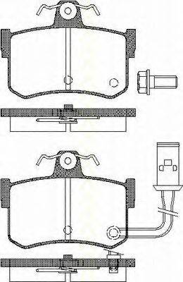 TRISCAN 811010509 Комплект гальмівних колодок, дискове гальмо