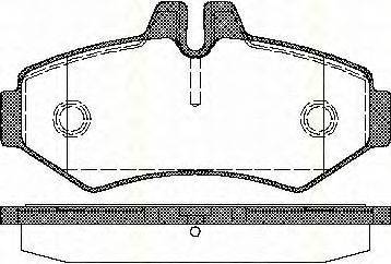 TRISCAN 811010515 Комплект гальмівних колодок, дискове гальмо