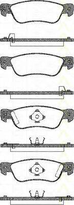 TRISCAN 811010962 Комплект гальмівних колодок, дискове гальмо