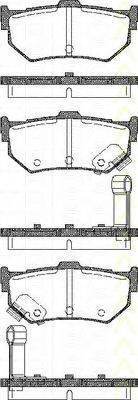 TRISCAN 811010998 Комплект гальмівних колодок, дискове гальмо