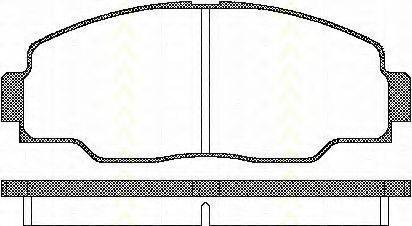 TRISCAN 811013017 Комплект гальмівних колодок, дискове гальмо