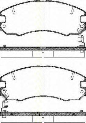 TRISCAN 811013054 Комплект гальмівних колодок, дискове гальмо