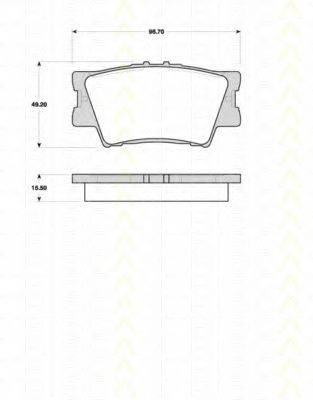TRISCAN 811013069 Комплект гальмівних колодок, дискове гальмо