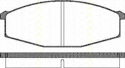 TRISCAN 811014127 Комплект гальмівних колодок, дискове гальмо