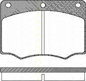 TRISCAN 811016839 Комплект гальмівних колодок, дискове гальмо