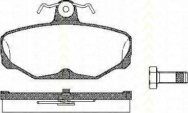 TRISCAN 811016869 Комплект гальмівних колодок, дискове гальмо