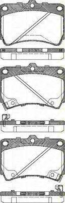 TRISCAN 811018010 Комплект гальмівних колодок, дискове гальмо