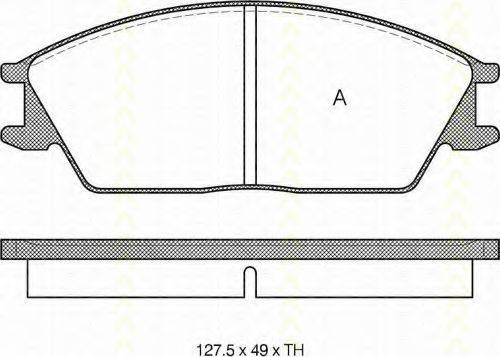 TRISCAN 811040852 Комплект гальмівних колодок, дискове гальмо