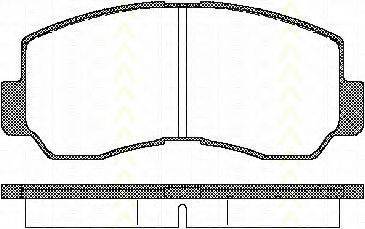 TRISCAN 811042011 Комплект гальмівних колодок, дискове гальмо