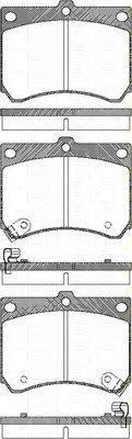 TRISCAN 811050186 Комплект гальмівних колодок, дискове гальмо