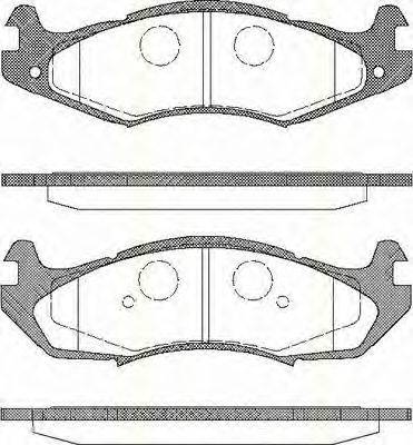 TRISCAN 811080524 Комплект гальмівних колодок, дискове гальмо