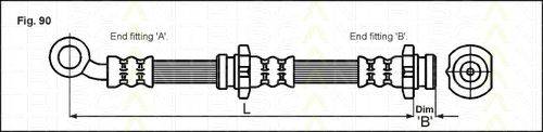 TRISCAN 815014108 Гальмівний шланг