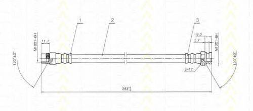TRISCAN 815028340 Гальмівний шланг