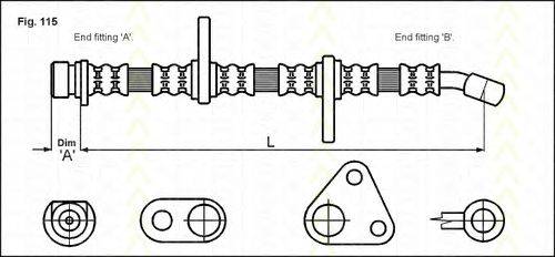 TRISCAN 815040119 Гальмівний шланг