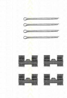 TRISCAN 8105171001 Комплектуючі, колодки дискового гальма