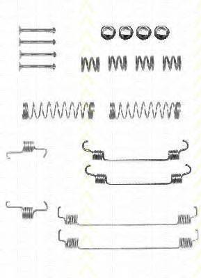 TRISCAN 8105282570 Комплектуючі, гальмівна колодка