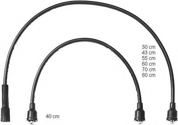 BERU ZEF627 Комплект дротів запалювання