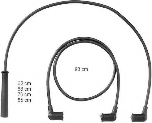 BERU ZEF852 Комплект дротів запалювання