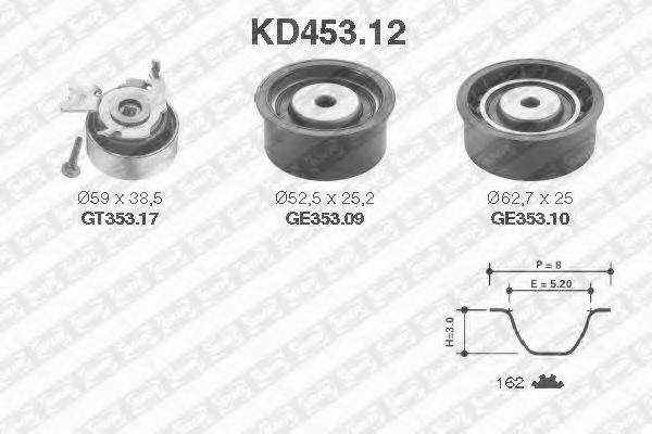 SNR KD45312 Комплект ременя ГРМ