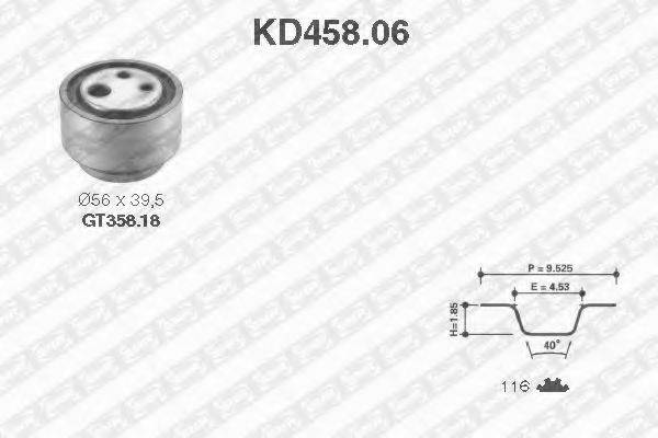 SNR KD45806 Комплект ременя ГРМ