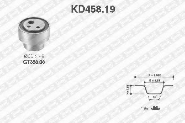 SNR KD45819 Комплект ременя ГРМ