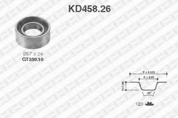 SNR KD45826 Комплект ременя ГРМ