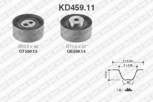 SNR KD45911 Комплект ременя ГРМ