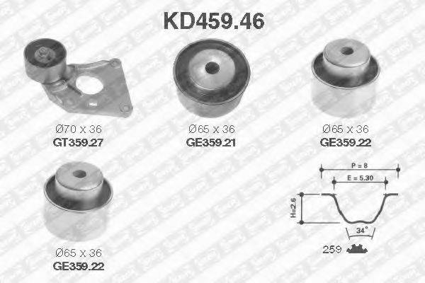 SNR KD45946 Комплект ременя ГРМ