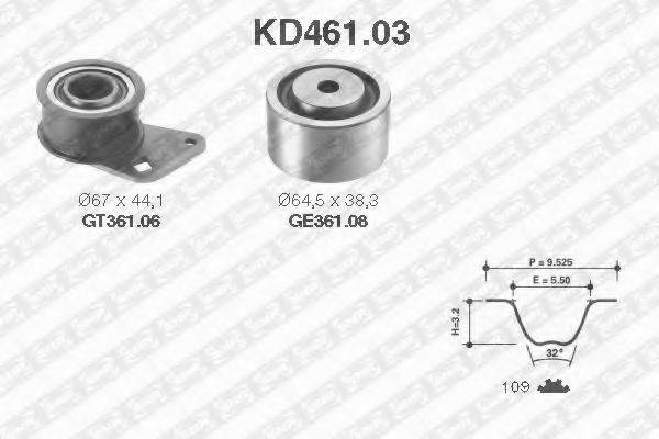 SNR KD46103 Комплект ременя ГРМ